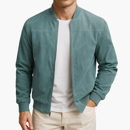 Herren-Bomberjacke im klassischen Slim-Fit-Design