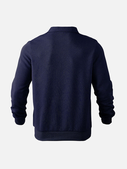 Herren Halbzip Pullover mit Kragen – Stilvoller Freizeit- & Business-Sweater