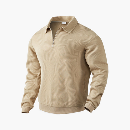 Herren Halbzip Strickpullover mit Kragen – Stilvoller Freizeit- & Business-Sweater