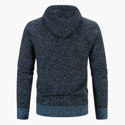 Herren Strickjacke mit Kapuze – Bequemer Freizeit Hoodie für Herbst & Winter