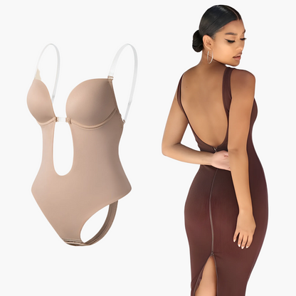 Damen Shapewear-Body mit tiefem Rückenausschnitt – Unsichtbares Design für elegante Abendmode