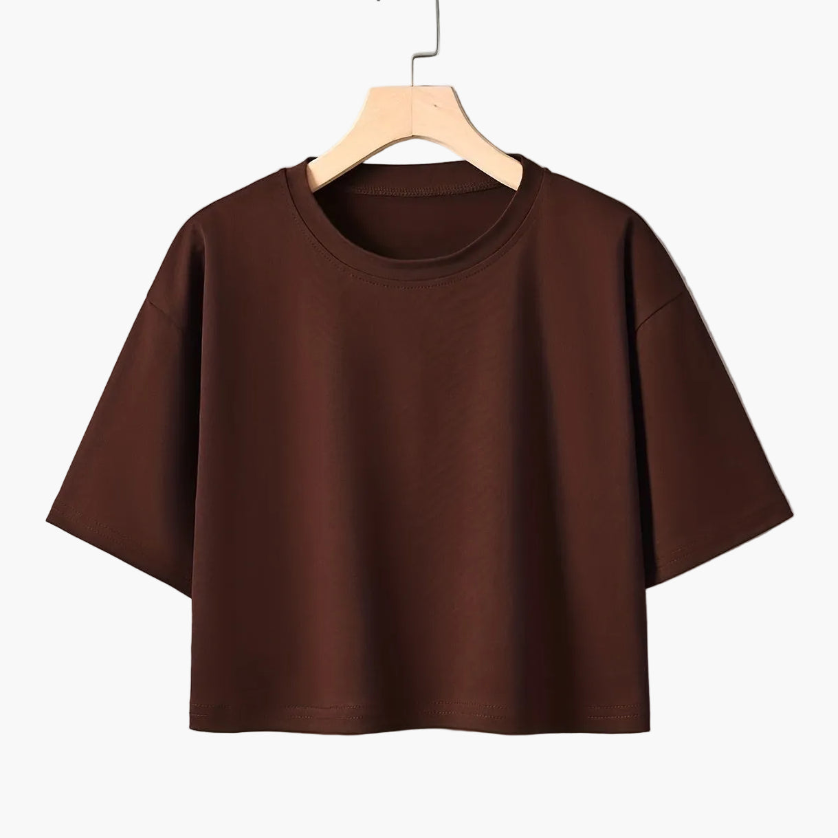 Damen Oversized Crop T-Shirt – Lockeres Basic für Alltag & Freizeit