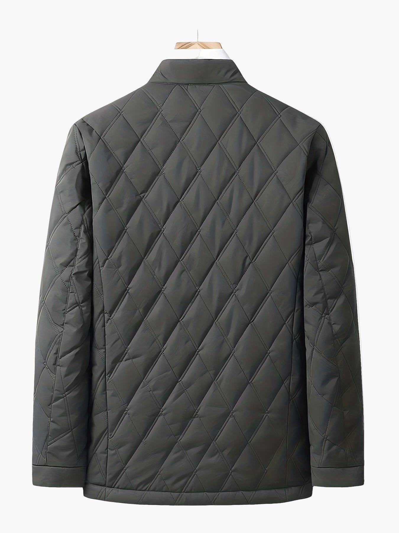 Herren Steppjacke – Eleganter Business- und Freizeitstil, Übergangsjacke mit Rautensteppung