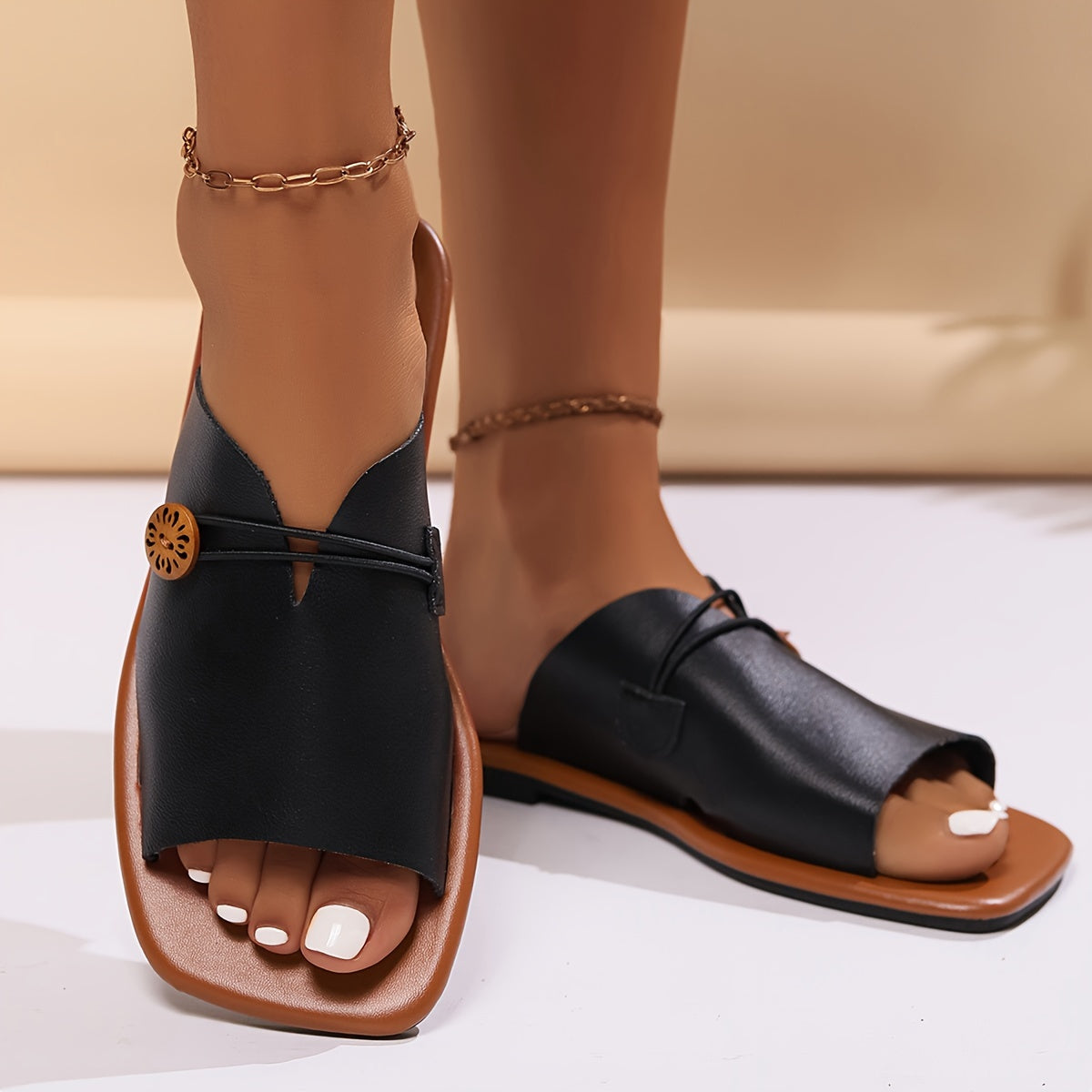 Damen Modische Zehensandalen mit Modernem Design für Alltag und Freizeit