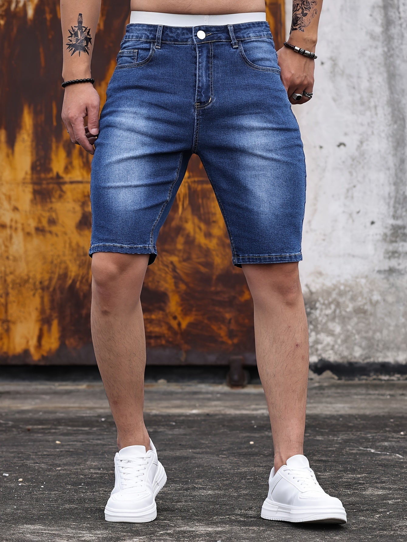 Herren Jeans Shorts im Skinny Fit – Modische Freizeit-Basics für den Sommer
