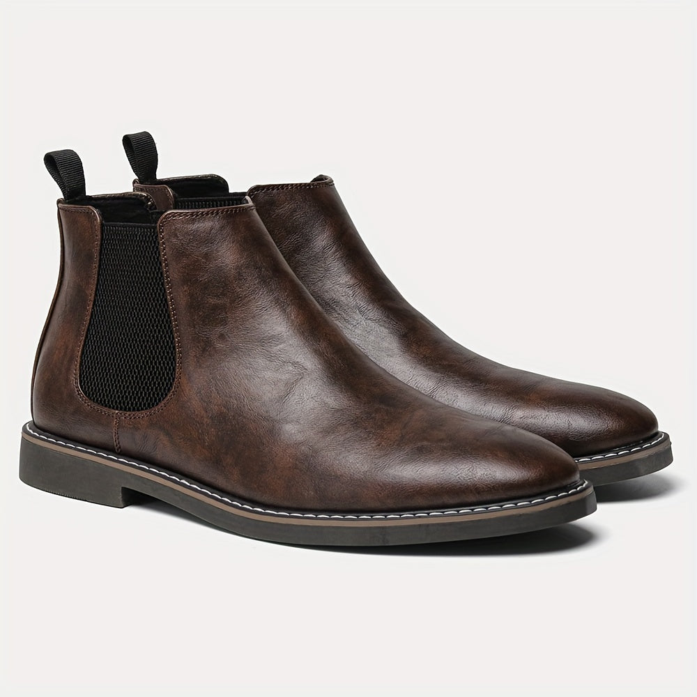 Herren Chelsea Boots mit elastischem Einsatz und Zuglasche