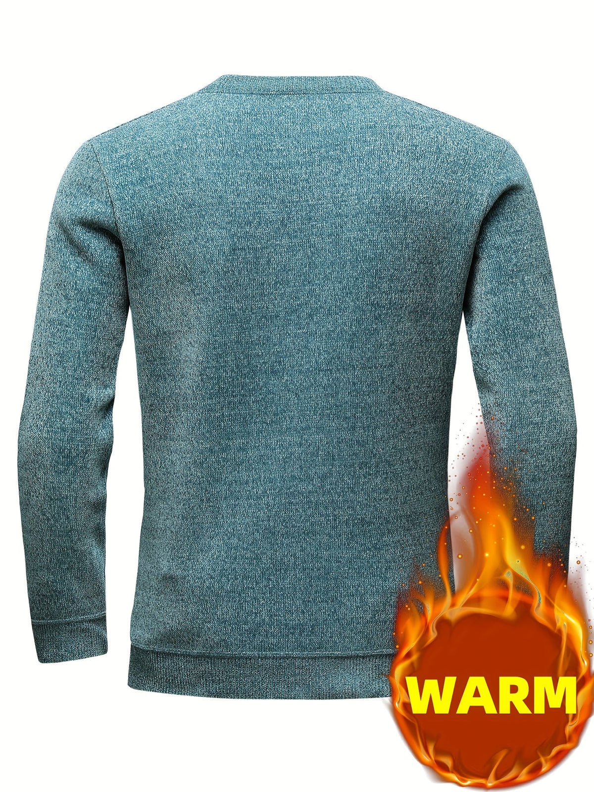 Herren Pullover Rundhals Langarm Strickpullover mit Streifenmuster