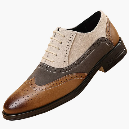 Herren Business Casual Brogue Schuhe – Klassische Schnürschuhe für Alltag & Büro