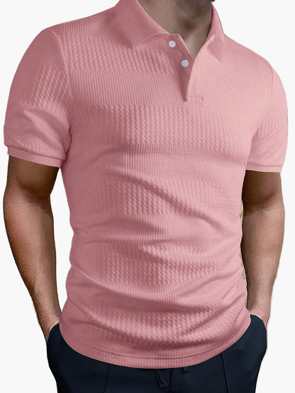 Herren Polohemd – Modernes Slim Fit Freizeitshirt mit Struktur für Alltag und Büro