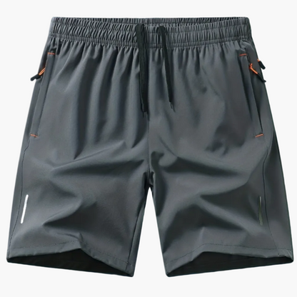 Herren Sportshorts Fitness Training Laufshorts mit Reißverschlusstaschen