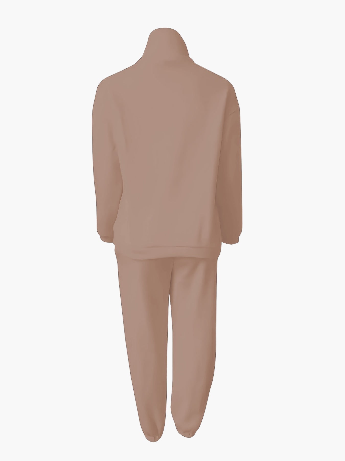 Damen Freizeit Zip Sweatshirt mit Stehkragen – Lässiger Herbst/Winter Pullover