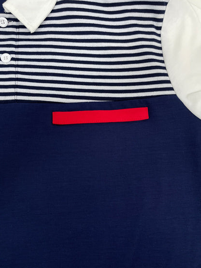 Herren Polohemd Modern Streifen Design – Smart-Casual Stil für Freizeit und Büro