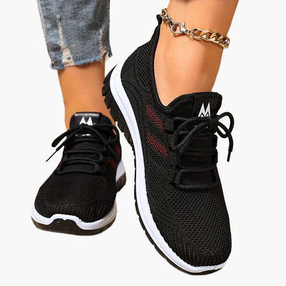 Damen Komfort Freizeit-Sneaker mit modernem Strickdesign und federleichter Sohle – Ideal für Alltag & Sport
