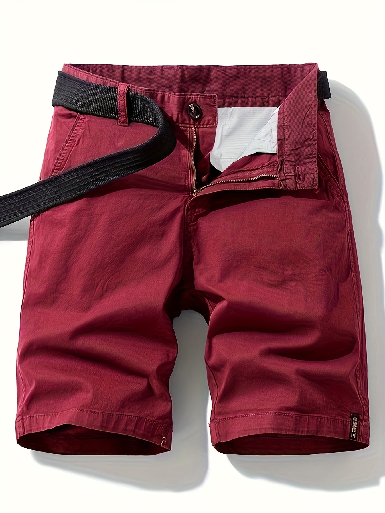Herren Freizeit-Bermuda Shorts mit Gürtel – Klassischer Sommer-Look für Alltag und Outdoor