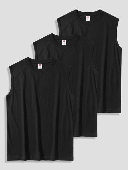 Herren Muscle Fit Tanktops 3er Pack – Sportliche ärmellose Shirts für Training & Alltag