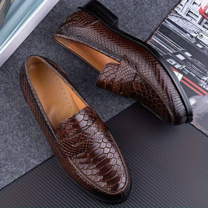 Herren Penny Loafer Elegant Business Schuhe – Klassische Slipper für besondere Anlässe