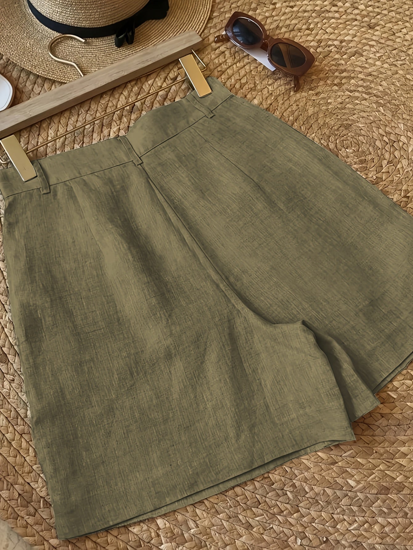 Damen Vintage Shorts im eleganten Sommerstil – Ideal für Freizeit & Urlaub