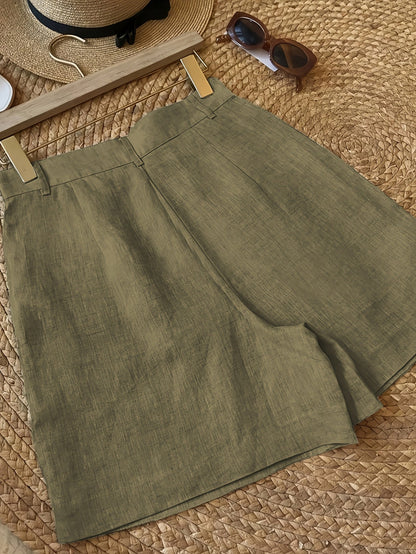 Damen Vintage Shorts im eleganten Sommerstil – Ideal für Freizeit & Urlaub