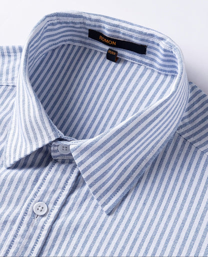 Herren Freizeit-Hemd mit Streifenmuster – Lässiger Style für Alltag und Wochenende