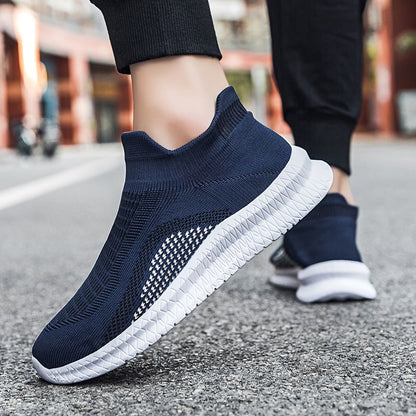 Herren Slip-On Sneaker – Bequeme leichte Freizeitschuhe für Alltag & Sport