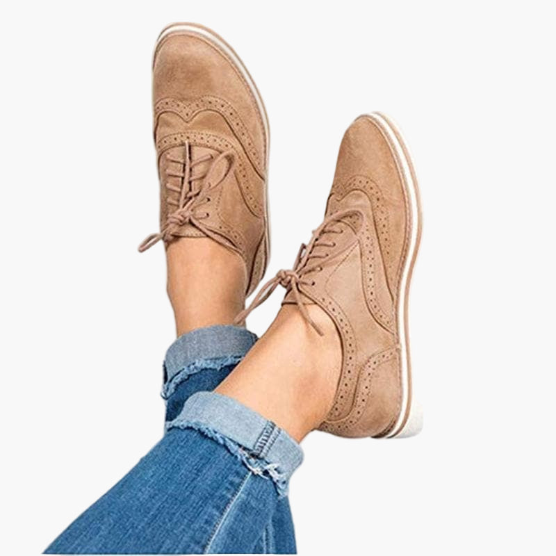 Damen Derby Brogues – Elegante Schnürschuhe für Alltag und Büro