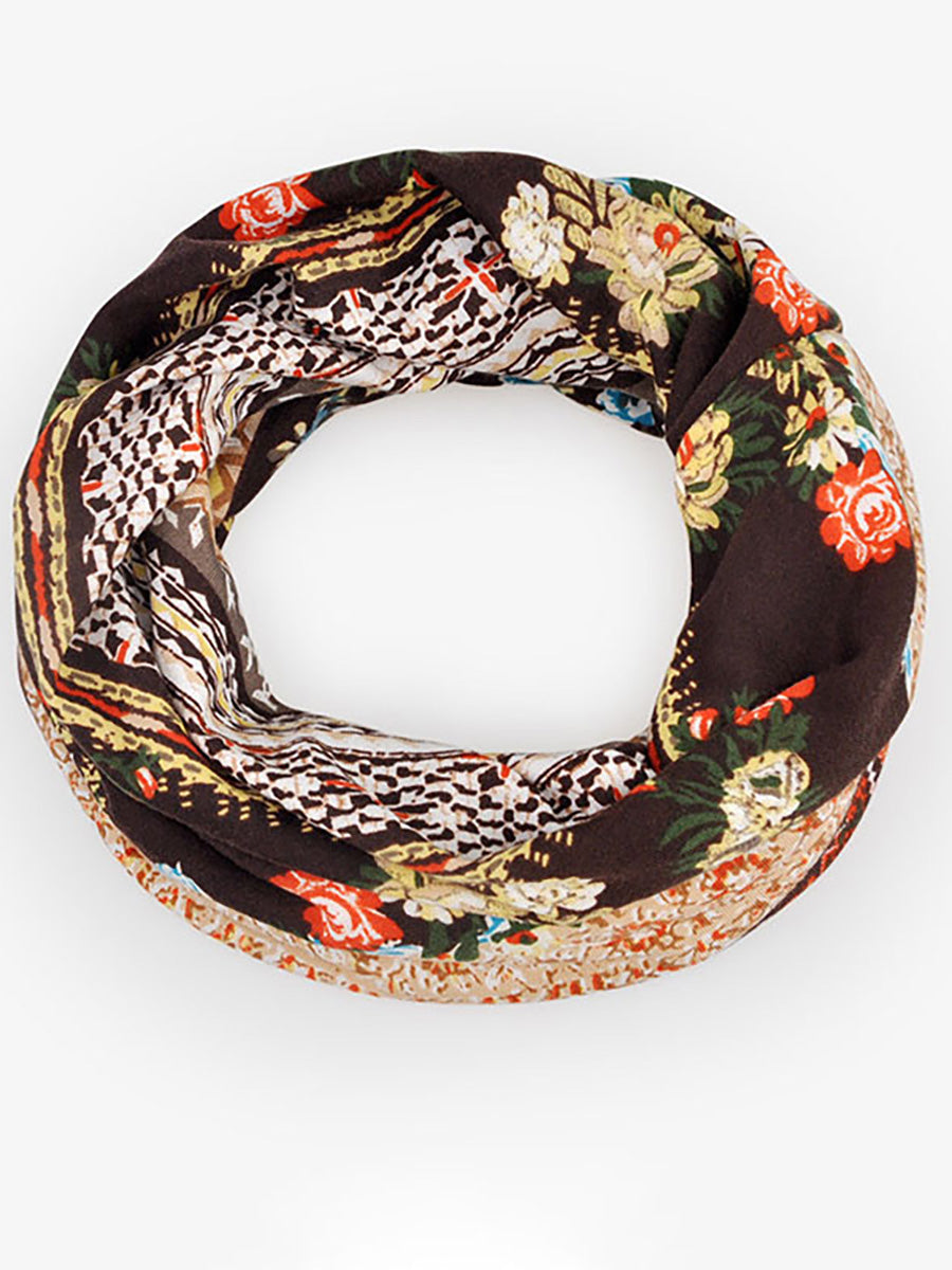 Damen Beanie Mütze mit Blumenmuster – Modische Slouchy Kappe für Frühling, Sommer & Herbst, vielseitig als Hut oder Schal