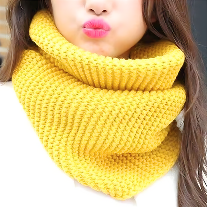 Strick Schlauchschal warmer Winter Loop Schal für Damen
