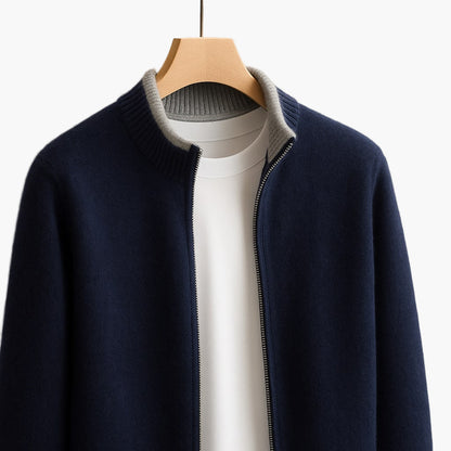 Herren Strickjacke mit Reißverschluss – Moderner Komfort und Eleganz für Business & Freizeit