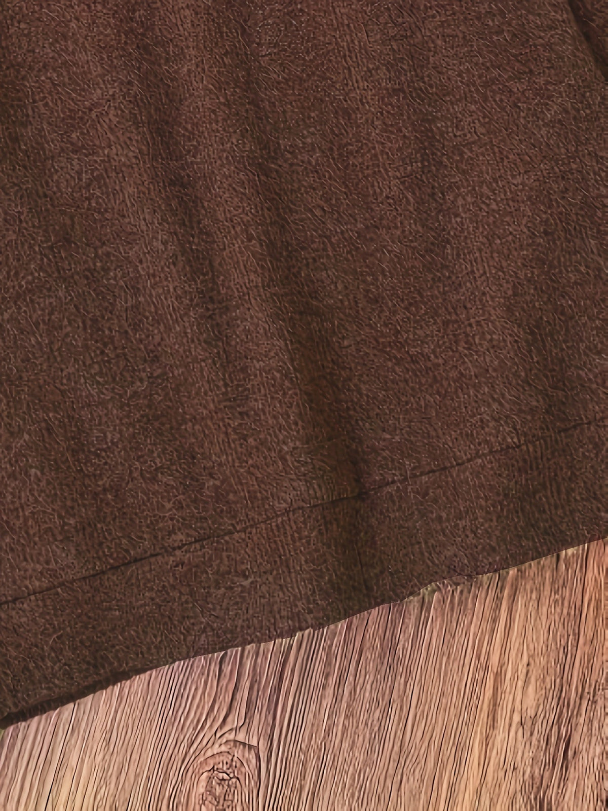 Damen Loungewear Set Pullover und Hose Braun mit Pferde-Stickerei