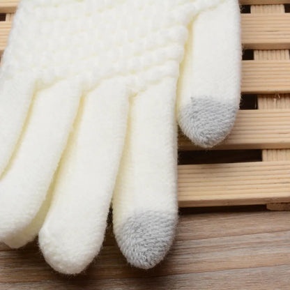 Unisex Winterhandschuhe Strick Touchscreen-Funktion