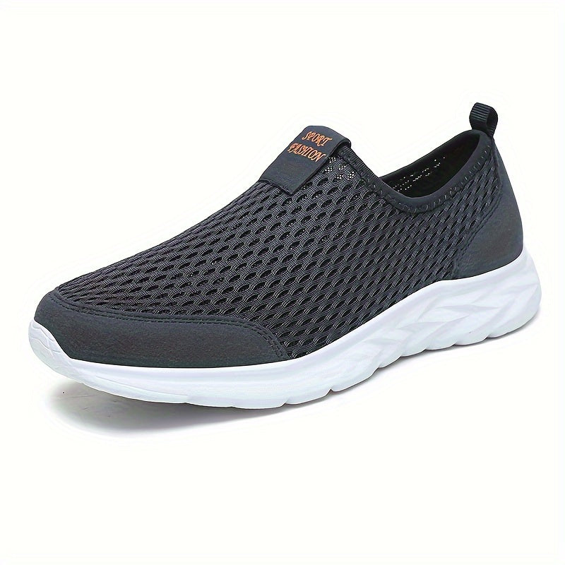Herren Slip-On Sportschuhe Atmungsaktiv für Freizeit und Training
