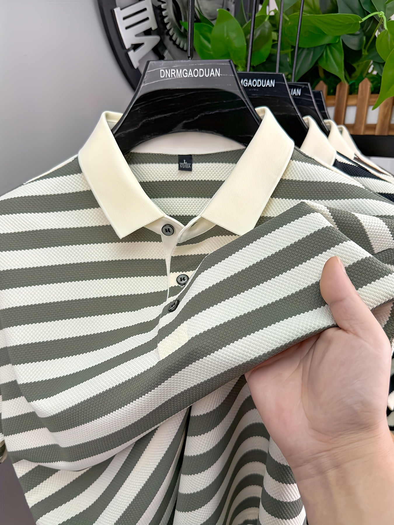 Herren Polohemd Kurzarm mit Streifen – Klassischer Freizeitstil für Alltag und Freizeit