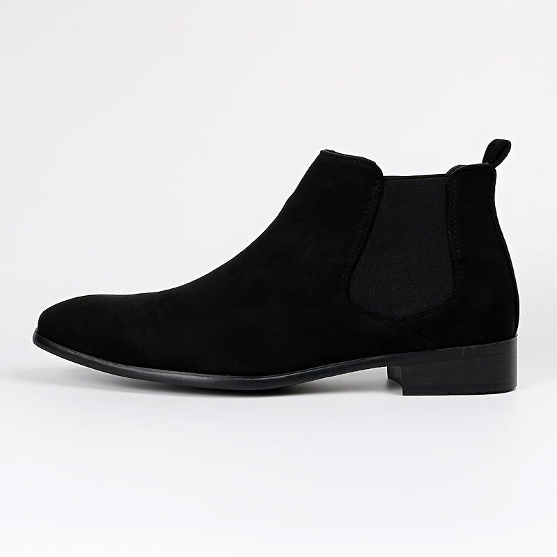 Chelsea Boots Herren Wildleder-Optik Klassisch Elegante Stiefeletten