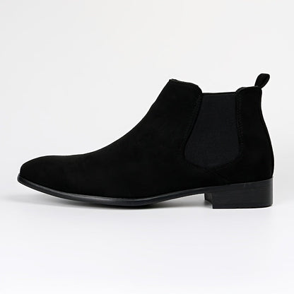 Chelsea Boots Herren Wildleder-Optik Klassisch Elegante Stiefeletten