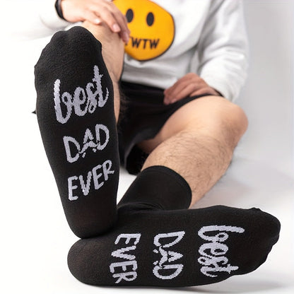 Herren Vatertag Socken – Lustige "Best Dad Ever" Statement-Socken Geschenkidee