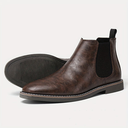 Herren Chelsea Boots mit elastischem Einsatz und Zuglasche