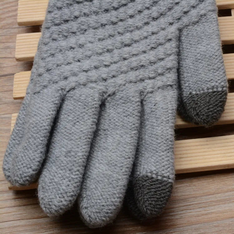 Unisex Strick Touchscreen-Handschuhe in verschiedenen Farben