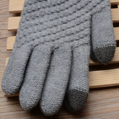 Unisex Strick Touchscreen-Handschuhe in verschiedenen Farben