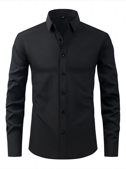 Herren Business Freizeithemd – Elegantes Langarmhemd für Alltag und Büro
