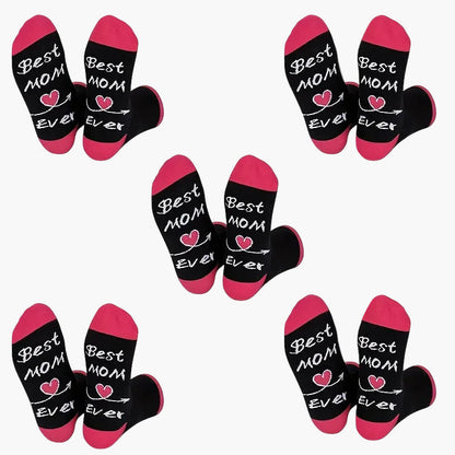 Damen Muttertag Socken – Lustige Best Mom Ever Geschenk-Socken für Frauen – Perfekt für Mütter zum Muttertag oder Geburtstag