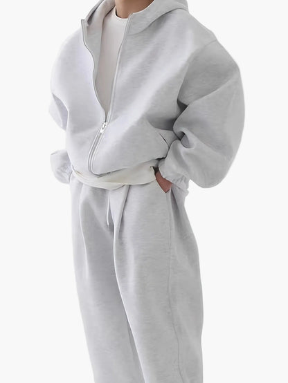 Herren Oversize Sportanzug mit Kapuze – Bequemer Trainingsanzug für Freizeit & Fitness