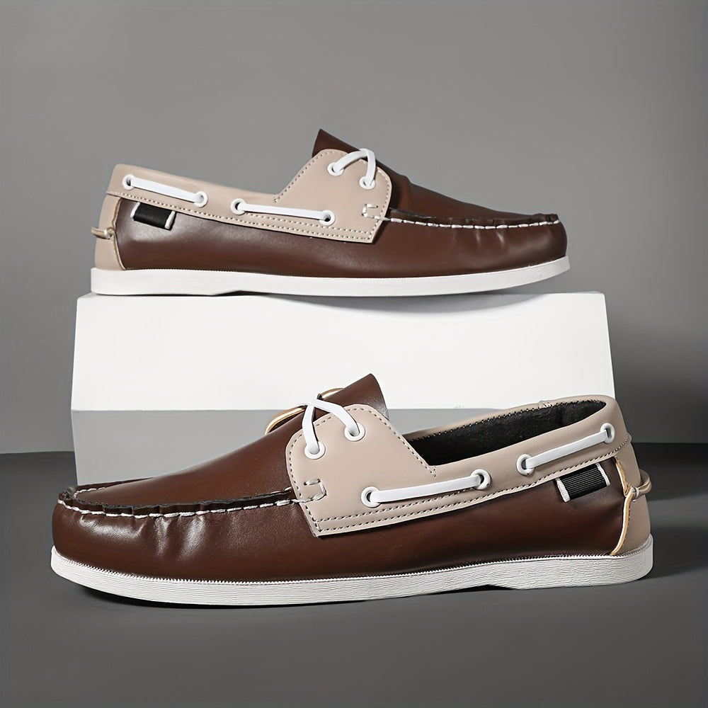 Herren Bootsschuhe im klassischen Freizeit-Look – Elegante Slipper für Alltag und Freizeit