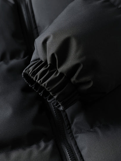Unisex Winter Steppjacke mit Kapuze, Cord-Details und Reißverschluss