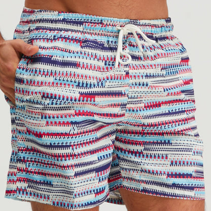 Herren Badeshorts Sportlich mit Modernem Muster – Perfekt für Strand & Freizeit