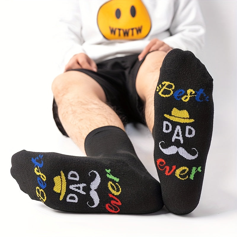 Herren Socken mit "Best Dad Ever" Motiv – Lustige Vatertags-Geschenkidee
