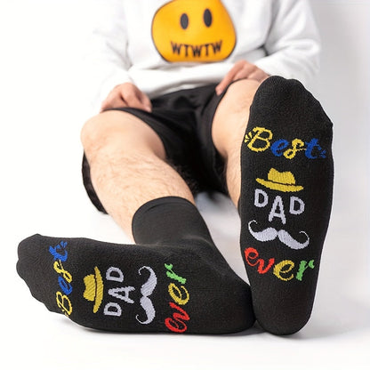 Herren Socken mit "Best Dad Ever" Motiv – Lustige Vatertags-Geschenkidee