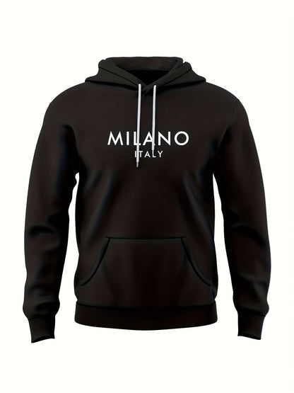 Herren Milano Italy Freizeit Jogginganzug Set – Hoodie & Jogginghose im modernen Streetwear Look