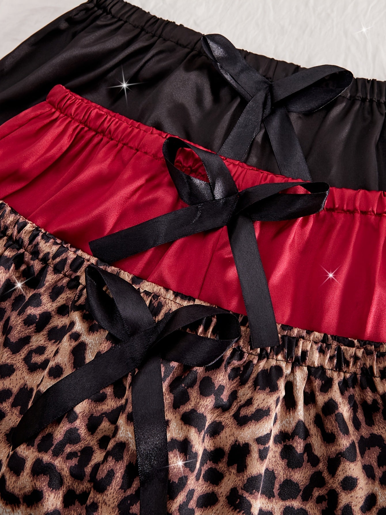 Damen Spitzen-Pyjama-Set 3-teilig – Elegantes Lingerie-Set für stilvolle Nächte