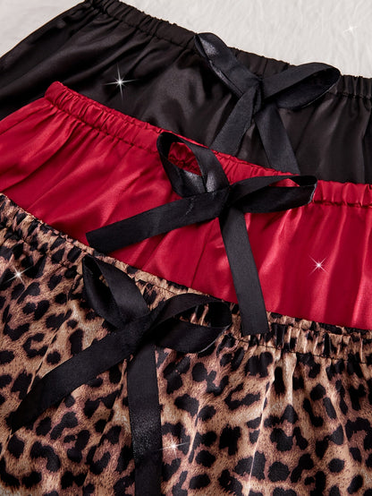 Damen Spitzen-Pyjama-Set 3-teilig – Elegantes Lingerie-Set für stilvolle Nächte