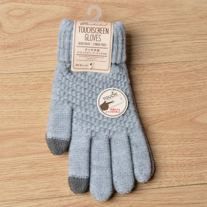 Unisex Strick Touchscreen-Handschuhe in verschiedenen Farben